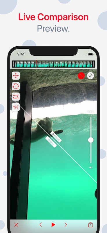 Edit video on emulsio app by creaceed on ios