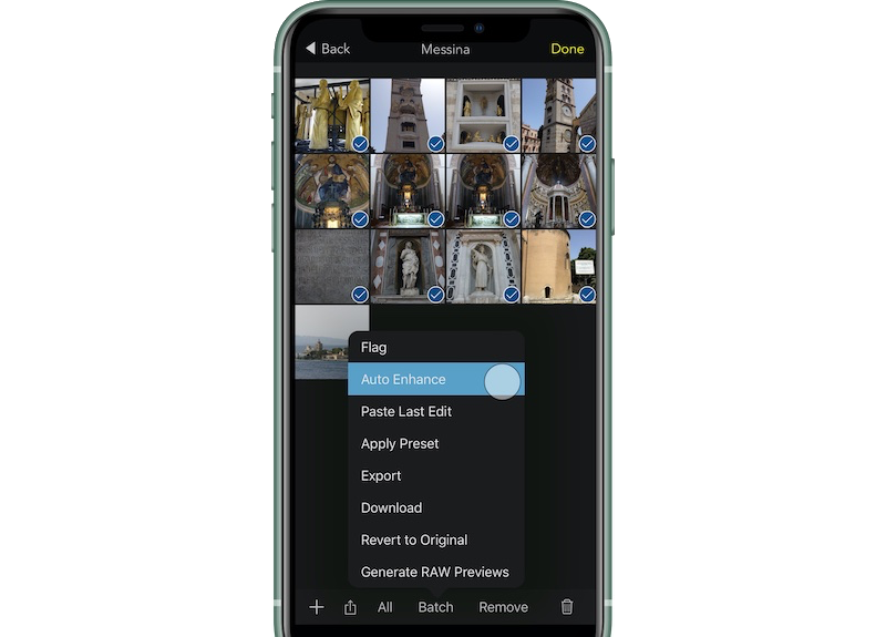 Raw power edit screen on ios