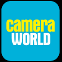 Camera world logo, photo equipment shop