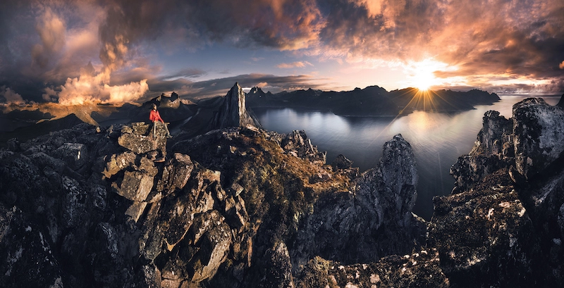 Coucher de soleil à Senja, Norvège, par Ramiro Torrents