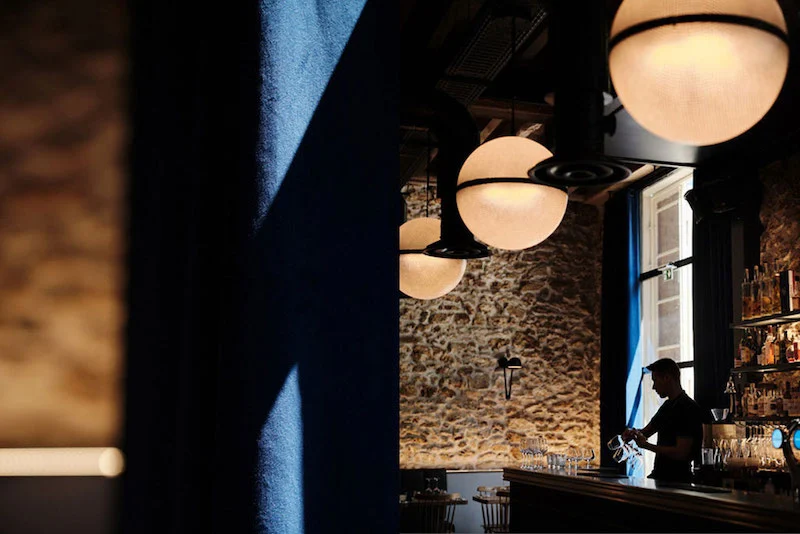 Photography of a brewery with a man working