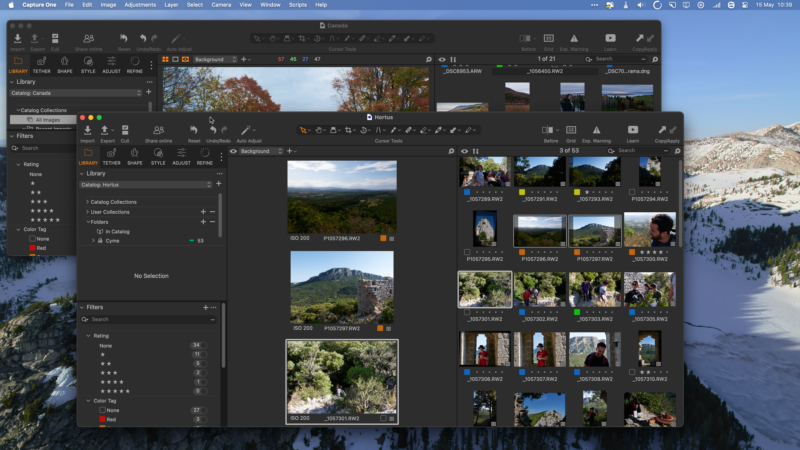 Meilleur organisateur de photos : Capture One