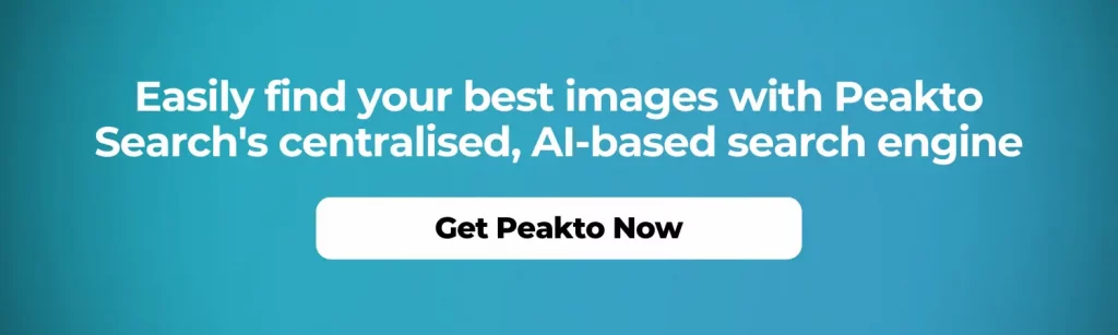 Easily find your best images with Peakto Search's centralised, AI-based search engine