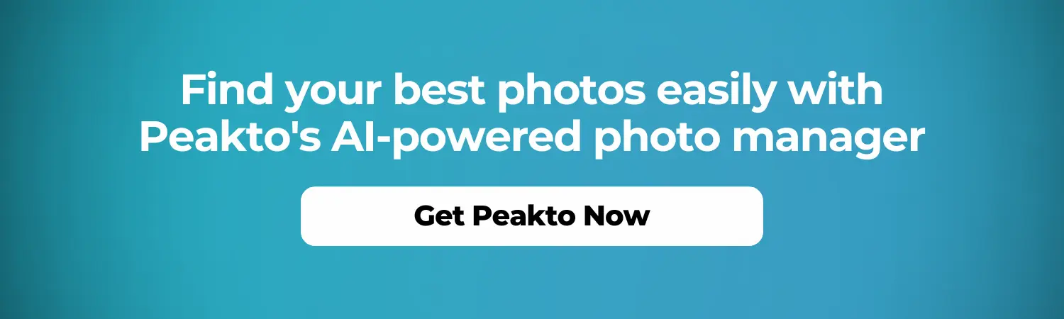 Find your best photos easily with Peakto's AI-powered photo manager